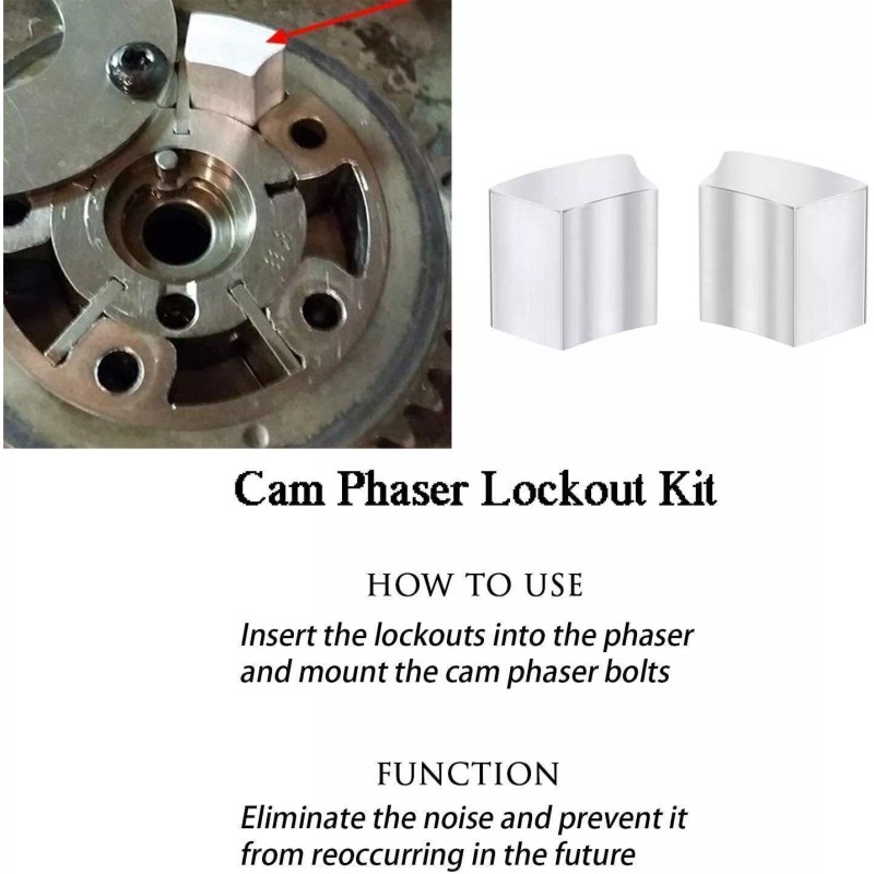 Gearzaar Cam Phaser Lock Out Kit Camshaft Bolt and Timing