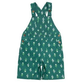 Kite Boys Cowboy Cactus Dungarees | Organic | Jungle Green | 0-5 Years
