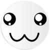 Kiwi Gifts Kawaii Cute Face - Circle Sticker Decal 3 Inch