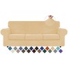 WEERRW 4 Pieces Velvet High Stretch Couch Covers for 3