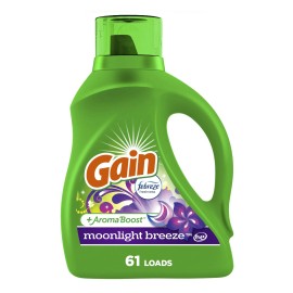 Gain Moonlight Breeze Liquid Laundry Detergent 88 Fl Oz 6 Weeks Freshness