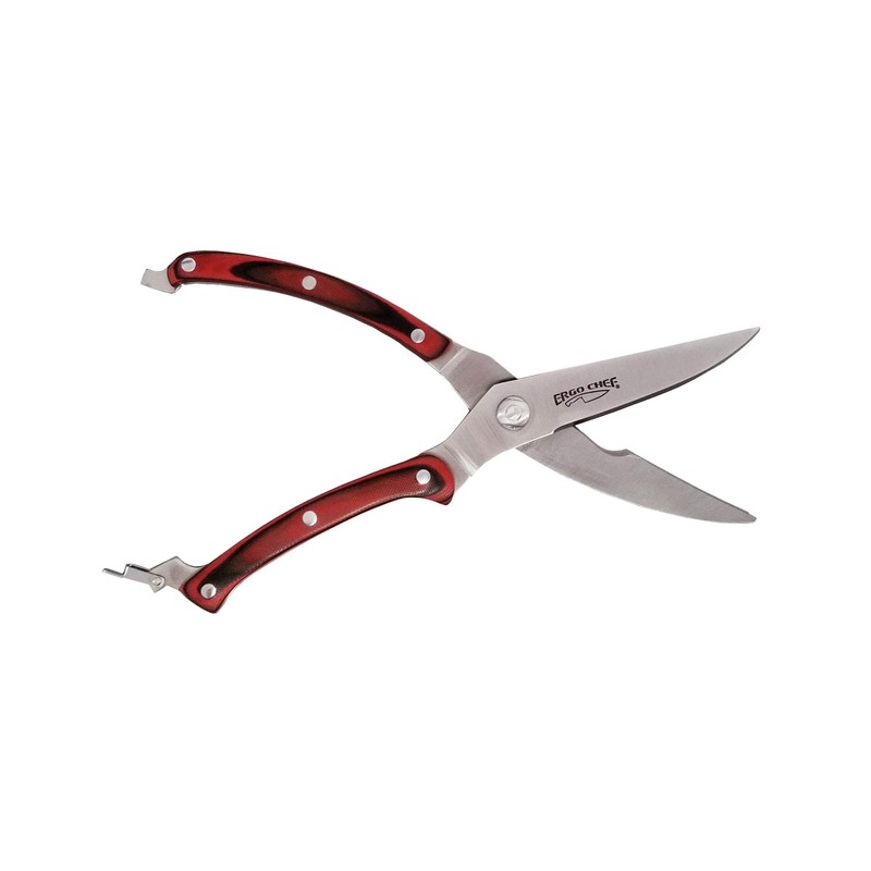 Ergo Chef Crimson Series Heavy Duty Poultry Shears - Premium