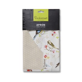 Cooksmart - Cotton apron, floral pattern, 100% cotton, Multicolor, 61x84,Multicolor,9104