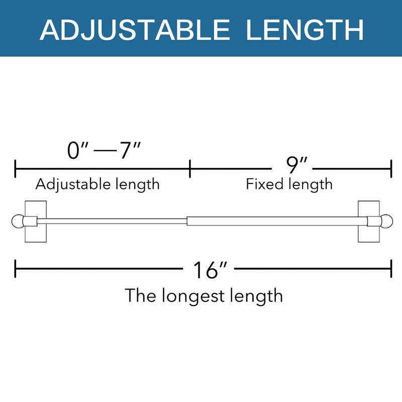 H.VERSAILTEX Magnetic Door Curtain Rod Multi-Use Appliance for Metal Doors,