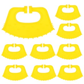 Operitacx Pack of 10 Calf Weaners Cow Accessories Traction Ring for Cattle Keeping Accessories Weaning Tool Livestock Supply Livestock Weaners Livestock Weaners Sucking Yellow