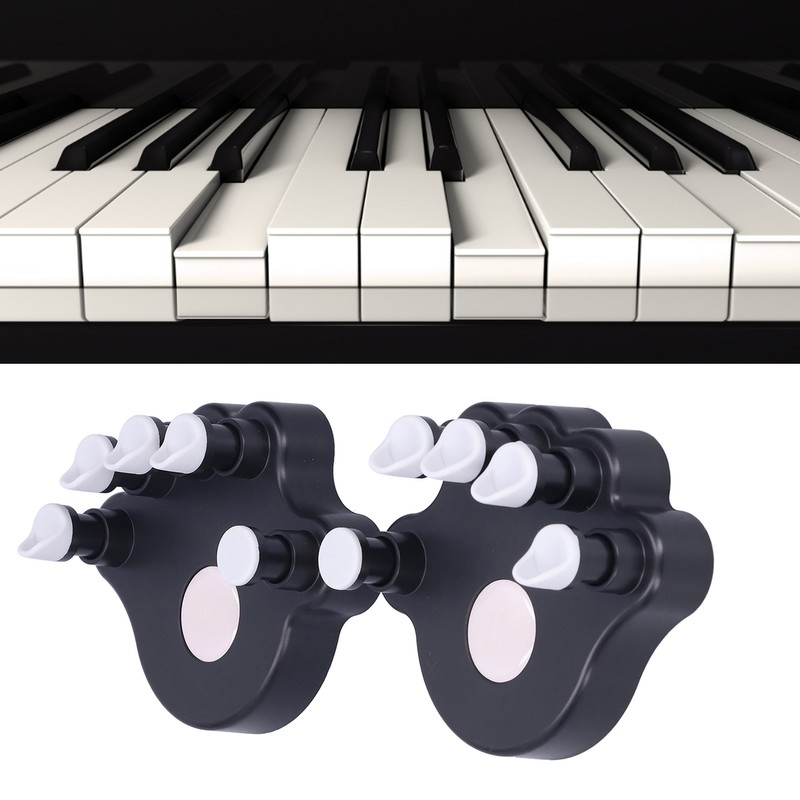 2Pcs Piano Finger Trainers ABS Silicone Hand Correctors Orthotic Tools