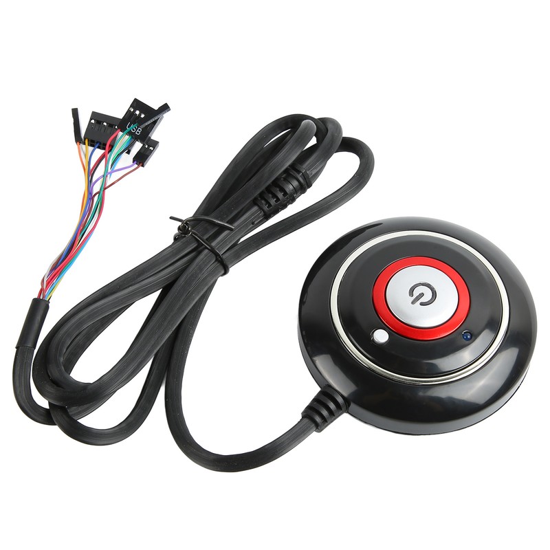 PC Power Button Strong ABS Light Weight Simple Installation Plug