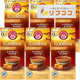 Pompadour Rooibos Tea Caramel 1 Box (0.6 oz (1.75 g) x 10 TB Set of 6 Boxes