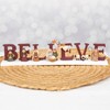 Blossom Bucket B-E-L-I-E-V-E Nativity Christmas Decoration (Mounted on Snowy Base)