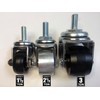 Aluminum Racing Floor Jack Casters, 3 Ton, 2 Piece Set,