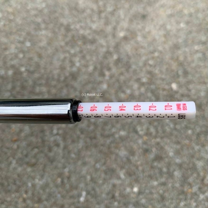 Roost Ball Pressure Gauge, Space Saving, Pen Type, Supports 3