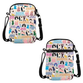 VAMSII Broadway Musical Inspired Gift H Musical Crossbody Bag Musical Theater Travel Bag Broadway Souvenir Gift (H Musical C C)