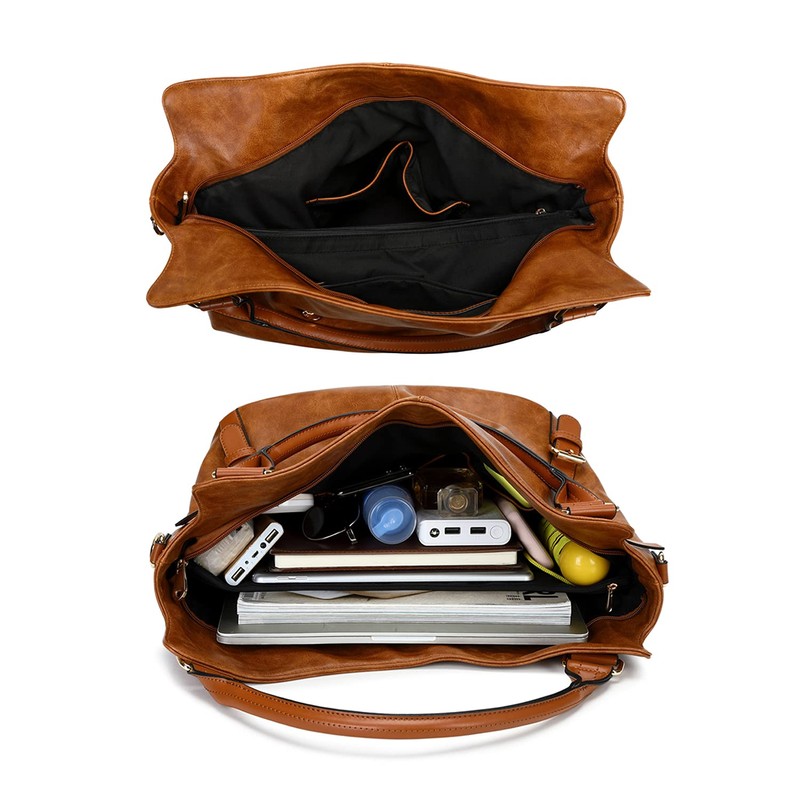 Women Tote Bag Handbags PU Leather Fashion Hobo Shoulder Bags
