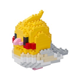 NOOLY Mini Bird Building Blocks for Home and Office Decoration WKLJM-01 249 Pieces (Yellow and White)