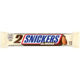 SNICKERS Almond Sharing Size Chocolate Candy Bars 3.23-Ounce Bar 24-Count Box