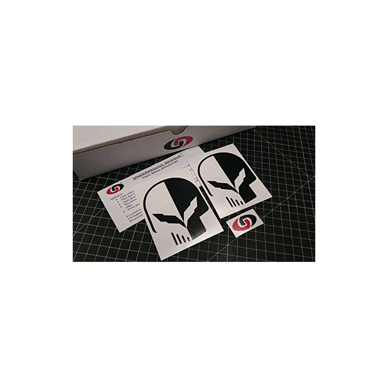 C7 Skull Two-Face Decal Corvette Jake Skull Sticker Z06 Z07