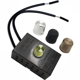 Zing Ear ZE-03A Dimmer Switch 120VAC 240VAC 300W MAX Repair Tools Replacement Full Range Inline Table Lamps Floor Lights Dimmable LED Plastic Outer Shell Brass Easy to Install