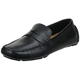 Cole Haan Men's Howland Penny Loafer, Black Tumbled, 11.5 M US