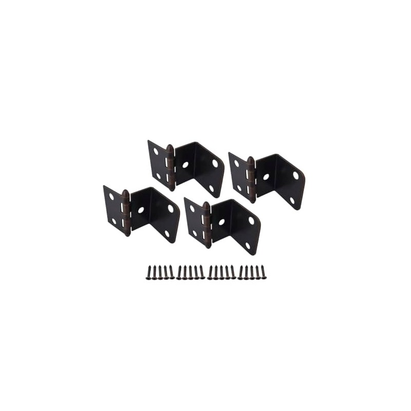 QCAA Durable Steel Semi-Concealed Hinge for Box, Chest & Cabinet,