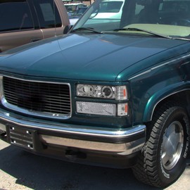 SPEC-D TUNING Chrome Housing Clear Lens 4PC Corner Lights Compatible with 1994-1998 Chevy C10 Pickup Truck L+R Pair Assembly