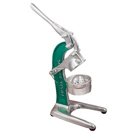 Orange Hand Press Exprimidor Citricos Mexican Juicer Vintage Style Kitchen Countertop Orange and Lemonade Citrus Machine Squeezer Antique Cast Aluminum (Green)