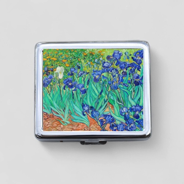 Irises 8 Day Pill Box, 7 Day Pill Box, Travel