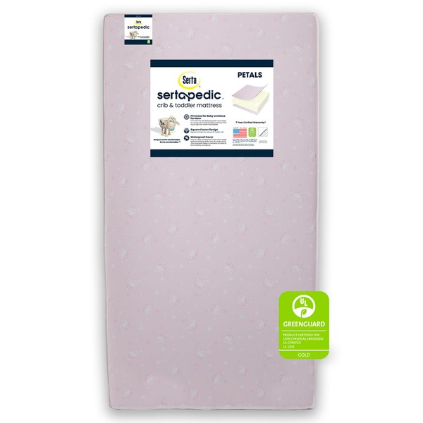 Serta Sertapedic Petals Dual Sided Premium Recycled Fiber Core Crib