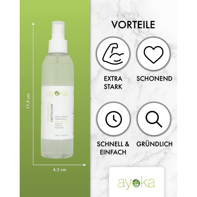 Hermosisimo Hair Extension Remover 200ml transparent