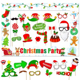 Roaring Good Time Christmas Elf Party Photo Booth Props Christmas Ugly Sweater Party Photoshoot Props Ugly Sweater Party Supplies