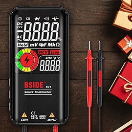 Henniu S11 Multímetro inteligente de 9999 recuentos Pantalla LCD digital Medidor universal recargable Voltímetro CACC Ohmímetro Resistencia de prueba 