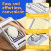 Egg Slicer,Heavy Duty Aluminium Egg Cutter for Boiled Eggs Egg
