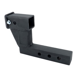 LABLT Trailer Hitch Extender Black for 2 Inch Receiver with 6 Inch Rise or Drop, 2-inch Solid Shank, 5 7 9 Extension Length, 7500lbs Capacity, with 5/8 Hitch pin