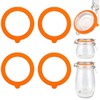 TEOZBLU Pack of 4 Replacement Preserving Jars Seals, Preserving Rings,