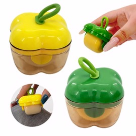 2 Pieces Mini Lint Rollers, Lint Removers for Removing Various Dust and Debris, Travel Home Use Reusable Lint Roller Hair Remover (Green, Yellow)