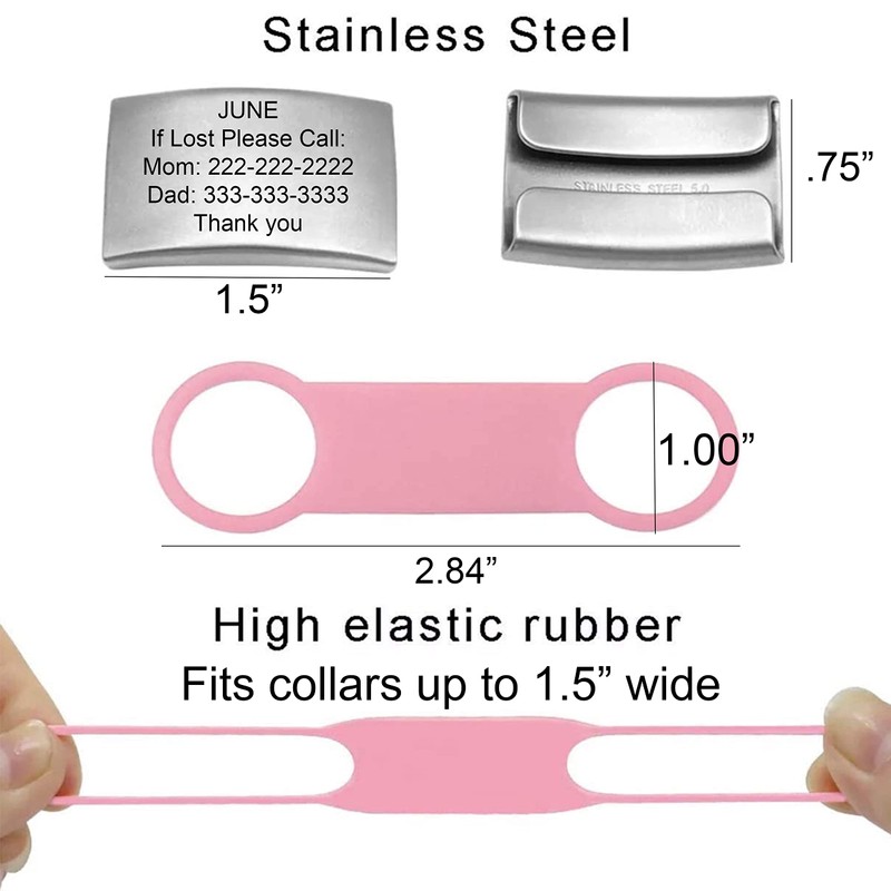 Replacement Multi-Purpose Waterproof Pet ID or Band ID (Black)