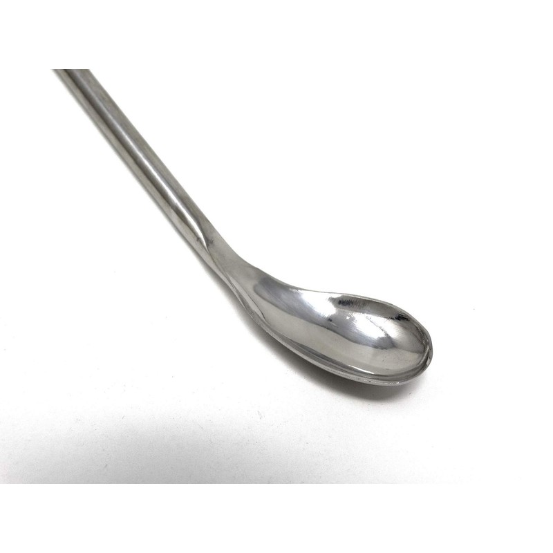 A2Z-SP002 Stainless Steel Double Ended Square & Angled Left Spoon