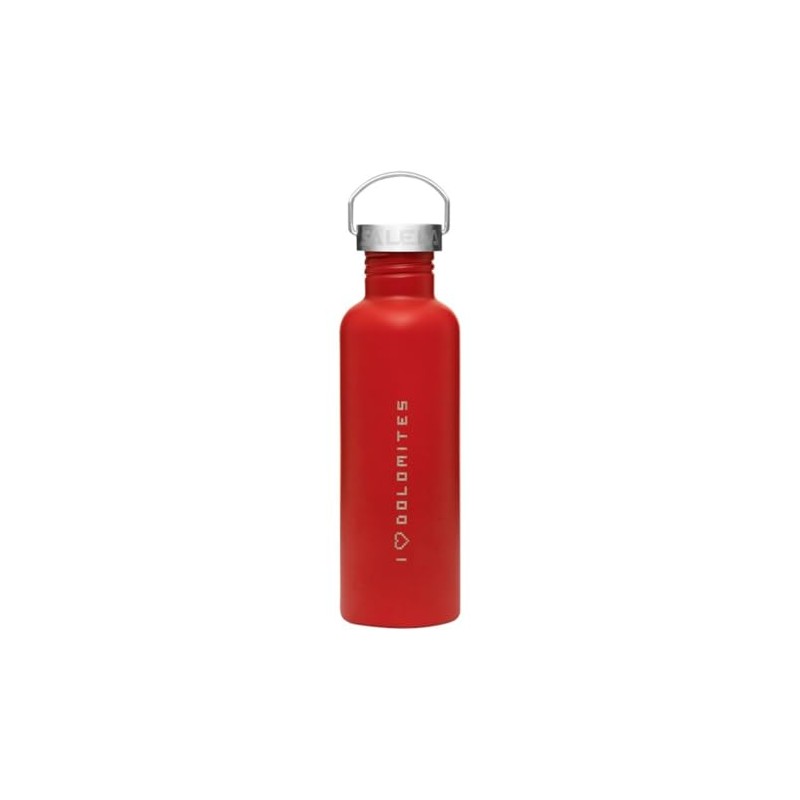 Salewa Aurino Stainless Steel 1.0 L Bottle, Flame/Dolomites, Plain