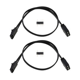 Be In Your Mind Pack of 2 25 cm 4-Pin RGB to Standard 5 V 3 Pin ARGB Adapter Connector Compatible with Pirate Ship Controller Adapter Compatible with QL LL120 ICUE Shenguang Sync