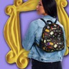 Bioworld Friends TV Show Allover Toss Print Faux Saffiano Leather