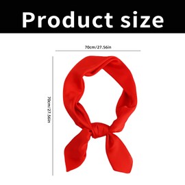 WLVinson Pantomime costume women, red scarf, pantomime costume, red cloth pirate, red