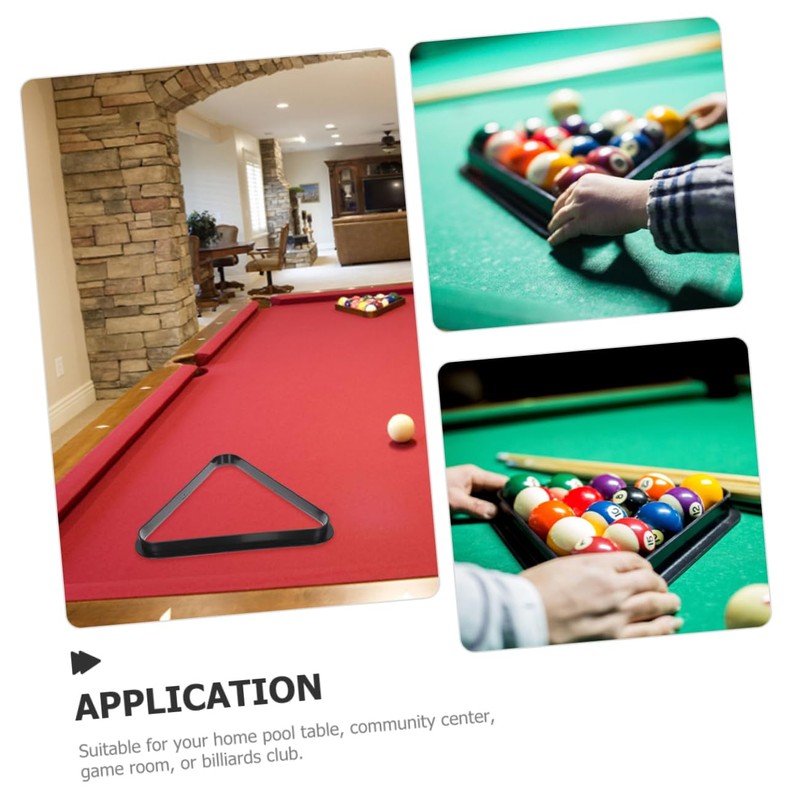 Abaodam Mini Billiard Balls Triangle Rack Durable Pool Table Accessory