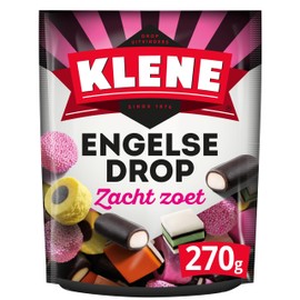 Klene Engelse Drop I English All Sorts Soft and Sweet Licorice Mix I 270g 9.5 ounce