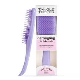 TANGLE TEEZER Tangle Teezer Ultimate Detangler Naturally Curly Hair Brush, Dry & Wet Hairbrush, Reduces Frizz & Breakage, for 3C to 4C Curly Hair Types, Purple Passion