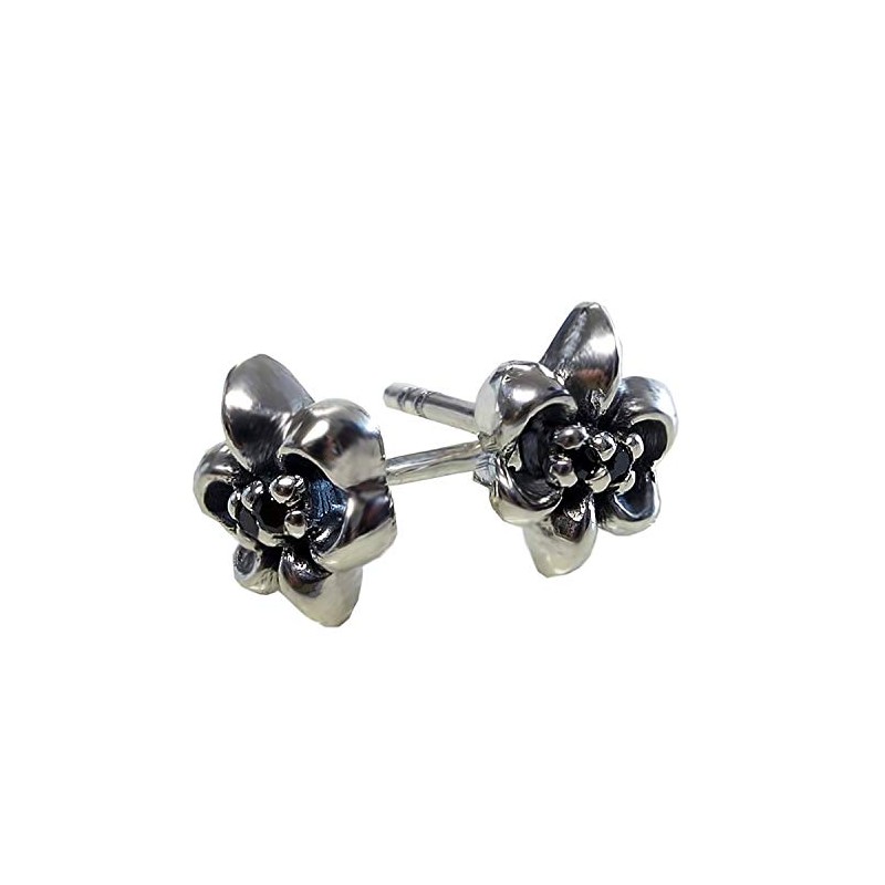 [Silver 925 2 Piece 1 Pairs] Lily Earrings CZ Men's