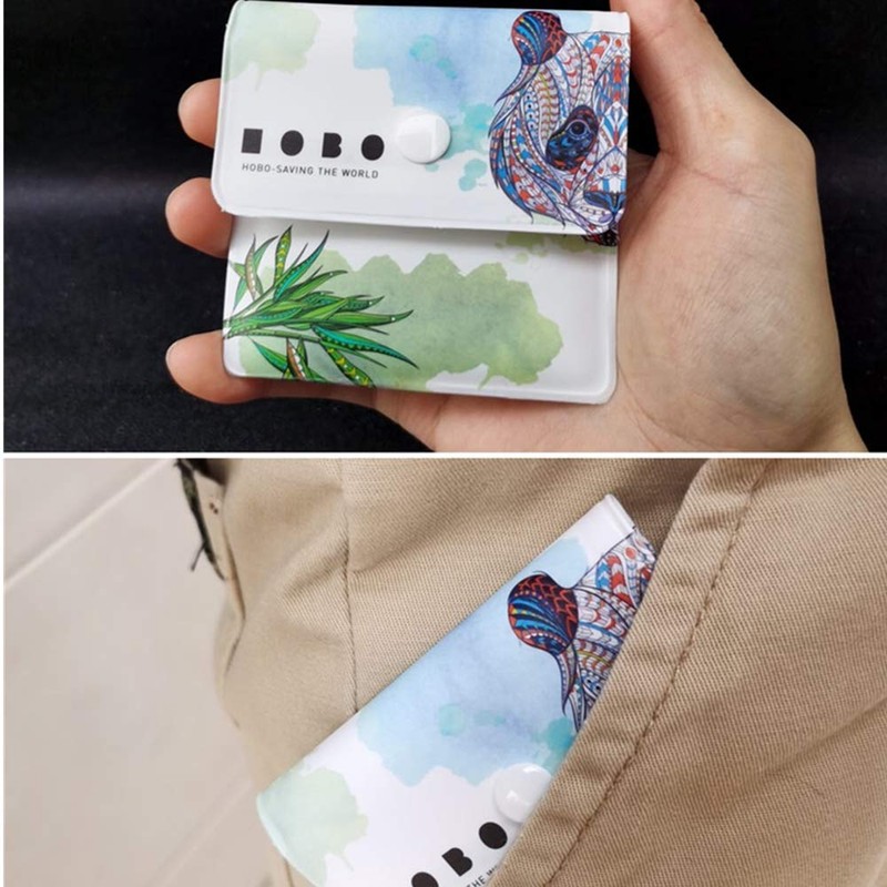 4Pcs Environmental Portable Ashtray Reusable Ash Pouch Fireproof Mini Ashtray