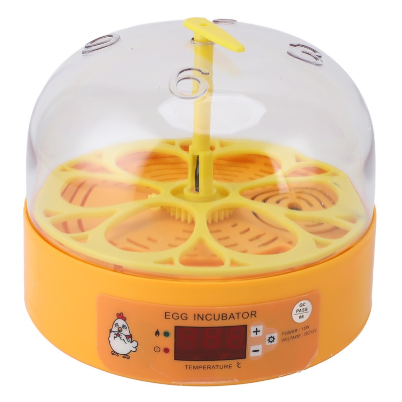 6 Egg Incubator Automatic Egg Turner with Temperature Control Poultry