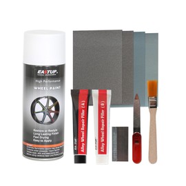EASTUP Alloy Wheel Scratches Remove Kit Rim Touch Up Repair Kit Gloss White