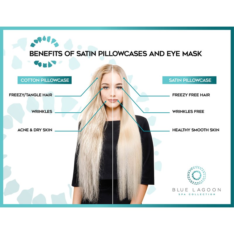 Satin Pillowcase & Eye Mask Set (Blush)