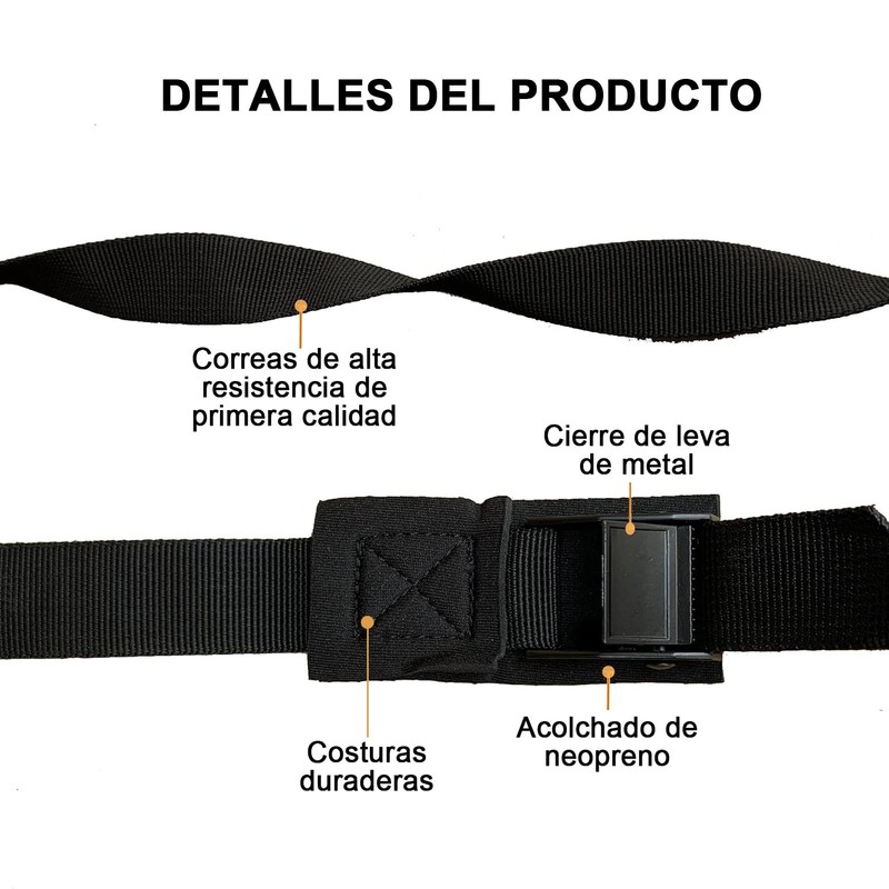 SUKYBUE Correas de Amarre Resistentes de hasta 600 LB, Ajustable