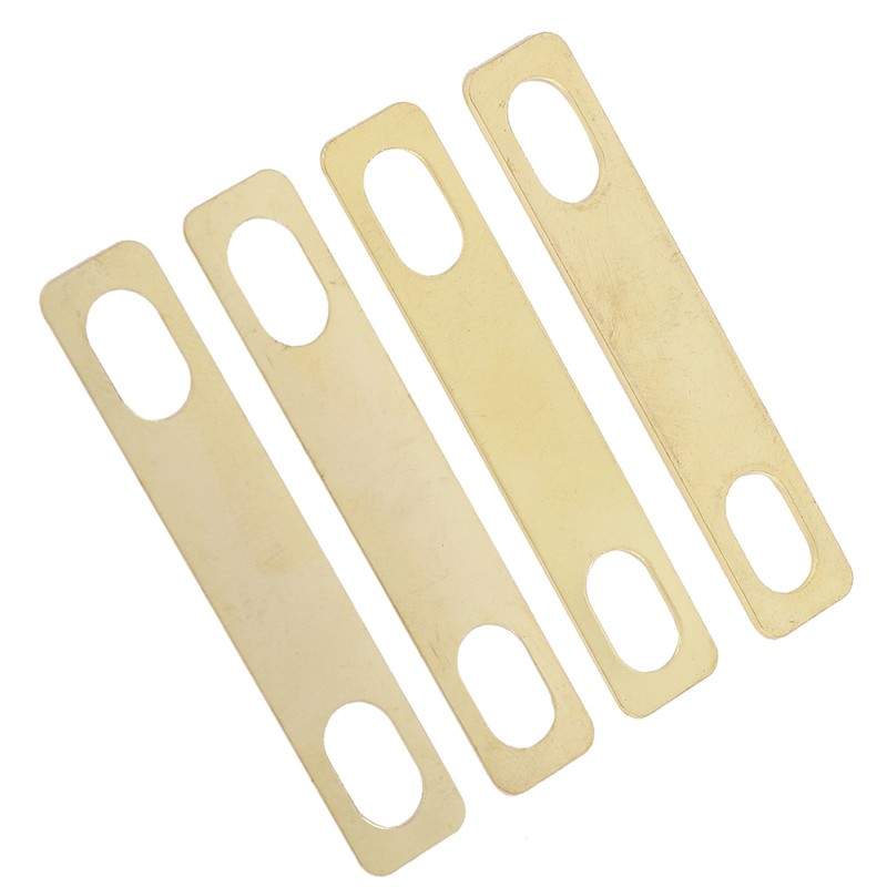4Pcs Guitar Neck Shim Brass Material Heightening Gasket Set Musical